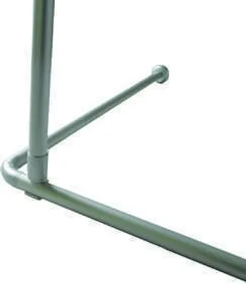 Zdjęcie produktu dla Wspornik sufitowy do zasłony prysznicowej ALU srebrny mat 55 cm