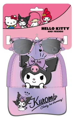 Produktbild von Hello Kitty Kuromi Sonnenbrille und Baseballkappen-Set