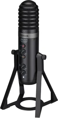 Productafbeelding van Yamaha AG01, tafelmicrofoon, -34 dB, 30 - 20000 Hz, 1%, met ingebouwde versterker, met kabel
