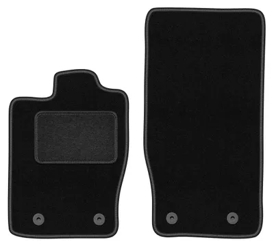 Image de Tapis avant en moquette pour Jaguar XK 2006-2014 (coupé) – 2 pièces, noirs, sur mesure – Wielganizator LUX