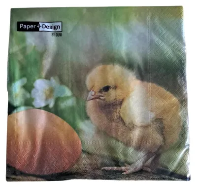 Immagine prodotto di Duni Servetten Pollo con uovo 33x33cm