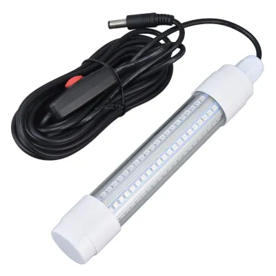 Obrázek produktu pro Rybářské světlo 126 LED IP68 vodotěsné 1000lm ponorné noční Fish Finder Lamp 13W AC12?36VWhite Light