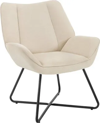Produktbild von WOLTU Ohrensessel, Relaxsessel mit Metallrahmen, Sessel bis 150 kg, aus Leinen : Beige Farbe: Beige
