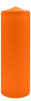 Produktbild von Spitzkopf Stumpen Kerzen Mandarin Orange 30 x Ø 10 cm, 6 Stück