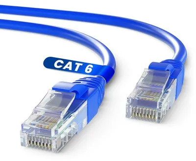 Obrázek produktu pro Ethernetový kabel - Cat 6 UTP - 10 m - 1 Gbps - Modrý