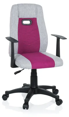 Obrázok produktu pre hjh OFFICE KIDDY EXTRA otočná stolička pre deti výškovo nastaviteľná s podrúčkami látka