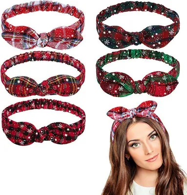 Immagine prodotto di Cerchietto - Bandana - Natale - Babbo Natale - Albero di Natale - Natale - Natale - Cerchietto in alto a sinistra