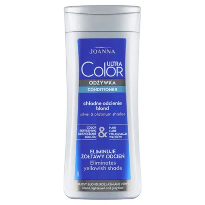 Produktbild von JOANNA Ultra Color System Conditioner für blondes, aufgehelltes & graues Haar Conditioner für einen Platin-Ton bei blondem, aufgehelltem und grauem Haar 200g
