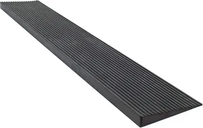 Image de Rampes d'accès en caoutchouc - Rampes d'accès - Pour fauteuils roulants - Surface antidérapante - 25 x 150 x 900 mm - Noir
