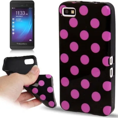 Produktbild von Schutzhülle TPU Punkte Case für Handy Blackberry Z10