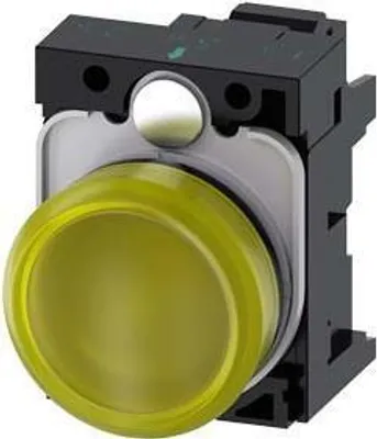 Produktbild von Siemens LEUCHTMELDER, GELB, Gelb, IP67, IP69K, 42 g, 100 mm, 50 mm, 30 mm