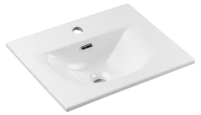Produktbild von Einbauwaschbecken VELOA 50 cm in glänzend weißer Keramik