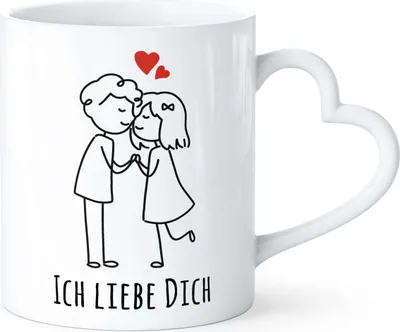 Produktbild von Tasse mit Herz-Henkel Liebes-MOTIV Geschenkidee Valentinstag Freund/Freundin/Partner SpecialMe®