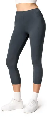 Image de Ladeheid Femmes 3/4 Leggings en coton LA40-132 (Graphite, S)