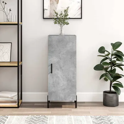 Produktbild von The Living Store Sideboard Betongrau 34,5x34x90 cm Holzwerkstoff