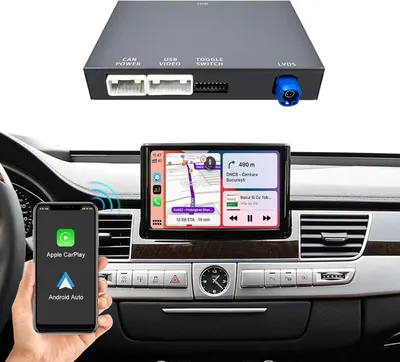 Imagen del producto de Módulo CarPlay - Adaptador CarPlay inalámbrico - Adaptador Android Auto - Interfaz MirrorLink