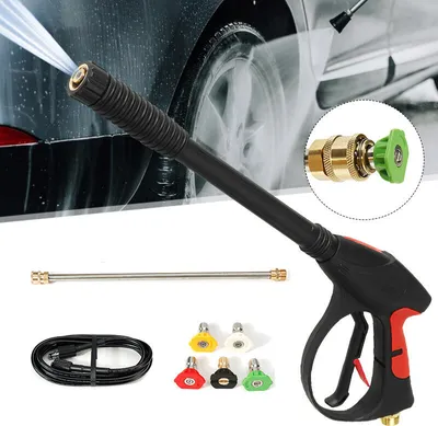 Productafbeelding van 5 meter / 10 meter slang, drukspuitpistool voor 4000 PSI, wandlans, waterpomp, verlengstuk voor wandtoepassing - #1