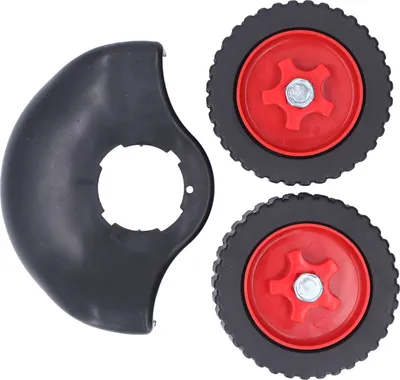 Image de Roue de support pour désherbeur Roues auxiliaires pour coupe-herbe avec protection Fournitures de jardinage extérieur