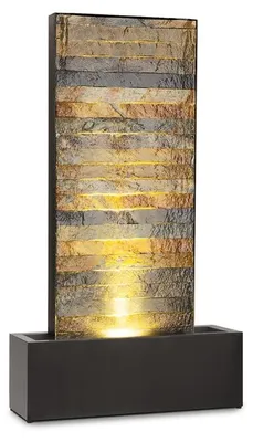 Obrázok produktu pre blumfeldt Raincastle záhradná fontána, 10m kábel, 12 LED, IPX8, 10 kg, grafitová