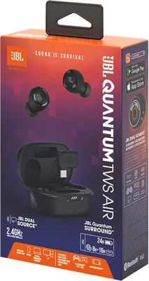 Zdjęcie produktu dla JBL Quantum TWS Air, Bezprzewodowy, Gaming, 20 - 20000 Hz, Zestaw słuchawkowy, Czarny