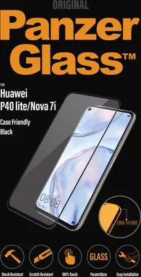 Produktbild von PanzerGlass Case Friendly Displayschutzfolie Schwarz Huawei P40 Lite / P40 Lite E