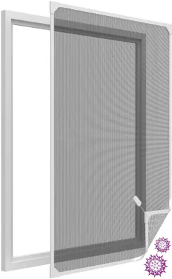 Zdjęcie produktu dla IS ochrona przed pyłkami A-PVC ramka magnetyczna okno 100 x 120 cm biały ALLERGICpro