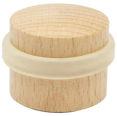 Zdjęcie produktu dla Odbojnik podłogowy WAGNER WOOD - średnica Ø 40 x 30 mm, lity buk, samoprzylepny, usuwalny bez pozostawiania śladów - 15509611