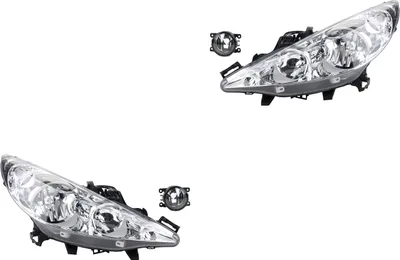 Produktbild von Scheinwerfer Satz passend für Peugeot 207 02/ 2006 - H1 H7 L+R + Nebels. 8200074008 6202E1 00006202E1 6710027 0000620639 620639 0000620 Johns