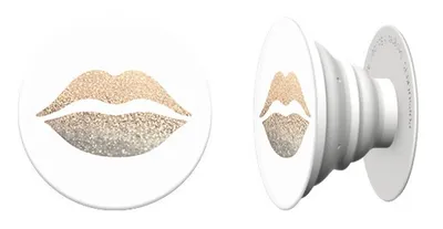 Obrázek produktu pro PopSocket Golden Lips bílý
