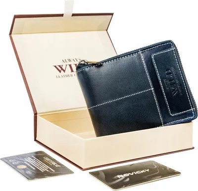 Obrázek produktu pro Velká pánská kožená peněženka na zip - Always Wild