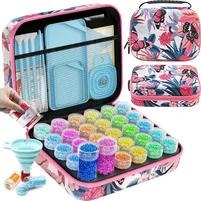 Image de Boîtes de rangement pour peinture diamant, lot de 30