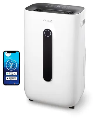 Image de Déshumidificateur 20 litres par jour - Blanc - 280 watts - 70 m² - 2 en 1 : déshumidification et purification de l'air
