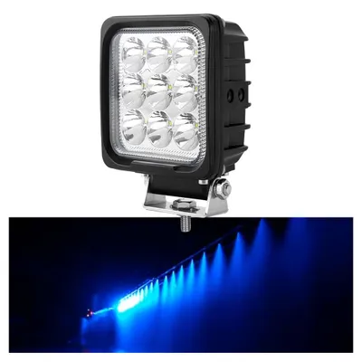 LED Werkleuchte 12V/24V, blau, 27W, 2160 Lumen, Aluminium