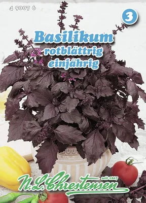 Produktbild von Basilikum rotblättrig | Basilikumsamen von N.L. Chrestensen