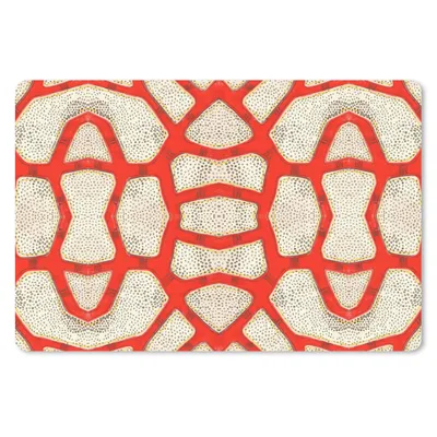 Produktbild von MuchoWow® Mauspad Mousepad Koralle - Rot - Weiß - Design 27x18 cm - Mousepads - Maus Mat - Pad - Mausunterlage - Büroartikel - Desk Matten