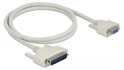 Obrázek produktu pro DELOCK Sériový kabel D-Sub 25 samec - D-Sub 9 samice 1 m