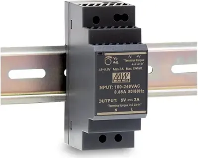 Image de Alimentation à découpage MEAN WELL pour rail DIN 36 W 24 V/1,5 A, 1 pièce.