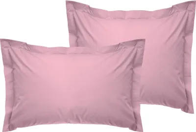 Immagine prodotto di L'Essentiel Linge de Maison, Tonne Rosse - 19, Set di federe Oxford (2 pezzi) (EU) (IT), 100% COTONE RANFORCE, Rosa polverosa, 50 x 80+5 cm