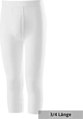 Produktbild von Übergröße Adamo 3/4 lange Unterhose Doppelripp weiß