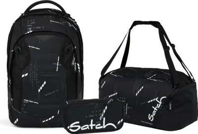 Produktbild von Satch, Schulrucksack-Set MATCH PLUS Ninja Matrix 3-tlg., ab. 5. Klasse
