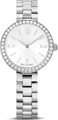 Produktbild von Swarovski Certa Uhr, Schweizer Produktion, Metallarmband, Silberfarben, Edelstahl CERTA:MB STS/WHT/STS 5672998