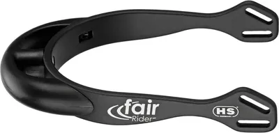 Image de Sprenger fairRider Eperons en aluminium noir épais arrondi, Taille:20, Couleur:noir