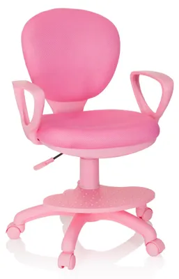 Obrázok produktu pre hjh OFFICE detská otočná stolička KID COLOUR stolová stolička pre deti výškovo nastaviteľná s podrúčkami látka