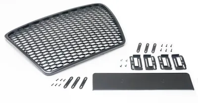 Kühlergrill Sportgrill Waben Gitter Grill Schwarz Fix für Audi A6 4F C6 + Avant – Produktansicht