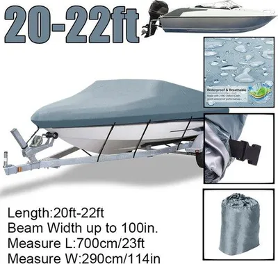 Produktbild von Bootsverdeck 20-22 Fuß grau wasserdicht