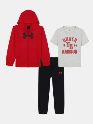 Produktbild von Under Armour UA Rival 3-teiliges Hoodie-Set für Jungen 3-4YR