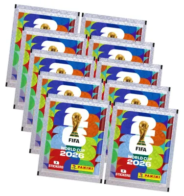 Produktbild von Fifa World Cup 2026 Sticker - WM Sammelsticker - 10 Tüten