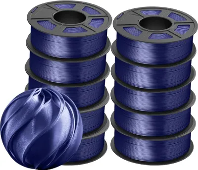 Immagine prodotto di filamento per stampante 3D, diametro 1,75 mm, 10 rotoli, senza bolle, TPUSILK 10DB