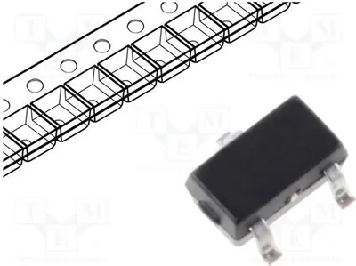 Obrázok produktu pre Tranzistor: N-MOSFET; unipolárny; 60V; 0,32A; 260mW; SOT323 BSS138PW.115. N-kanálový tranzistor pre povrchovú montáž (SMD)