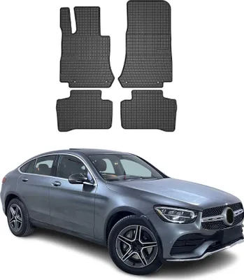 Image de Tapis de Sol pour Mercedes Classe GLC X253 2015-2022 Caoutchouc Noir